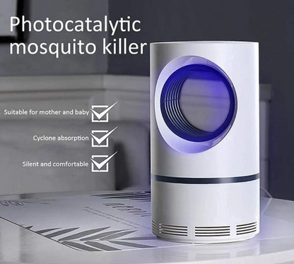 Blue Hole Mosquito Trap Killer Electric Indoor Mosquito Trap USB Power Insect Mosquito Killer UV Light LED Mosquito Lamp Non-Toxic No Zapper Suction Fan Large